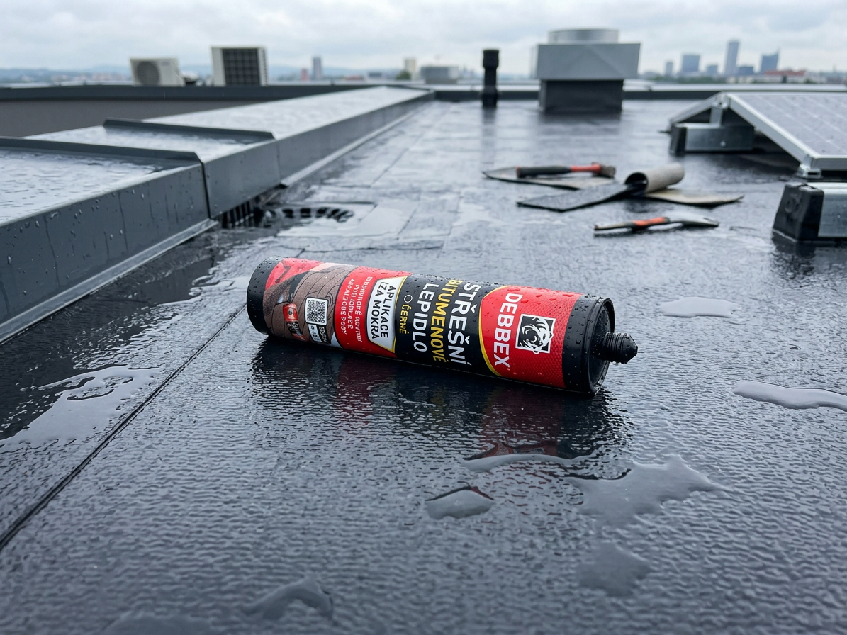 Lepidlo střešní bitumenové Den Braven 310 ml