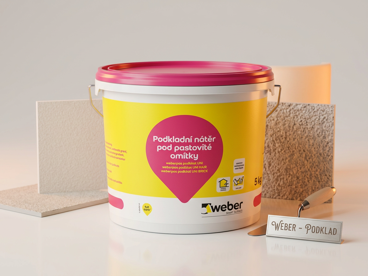 Nátěr základní oranžový weberpas podklad UNI 5 kg