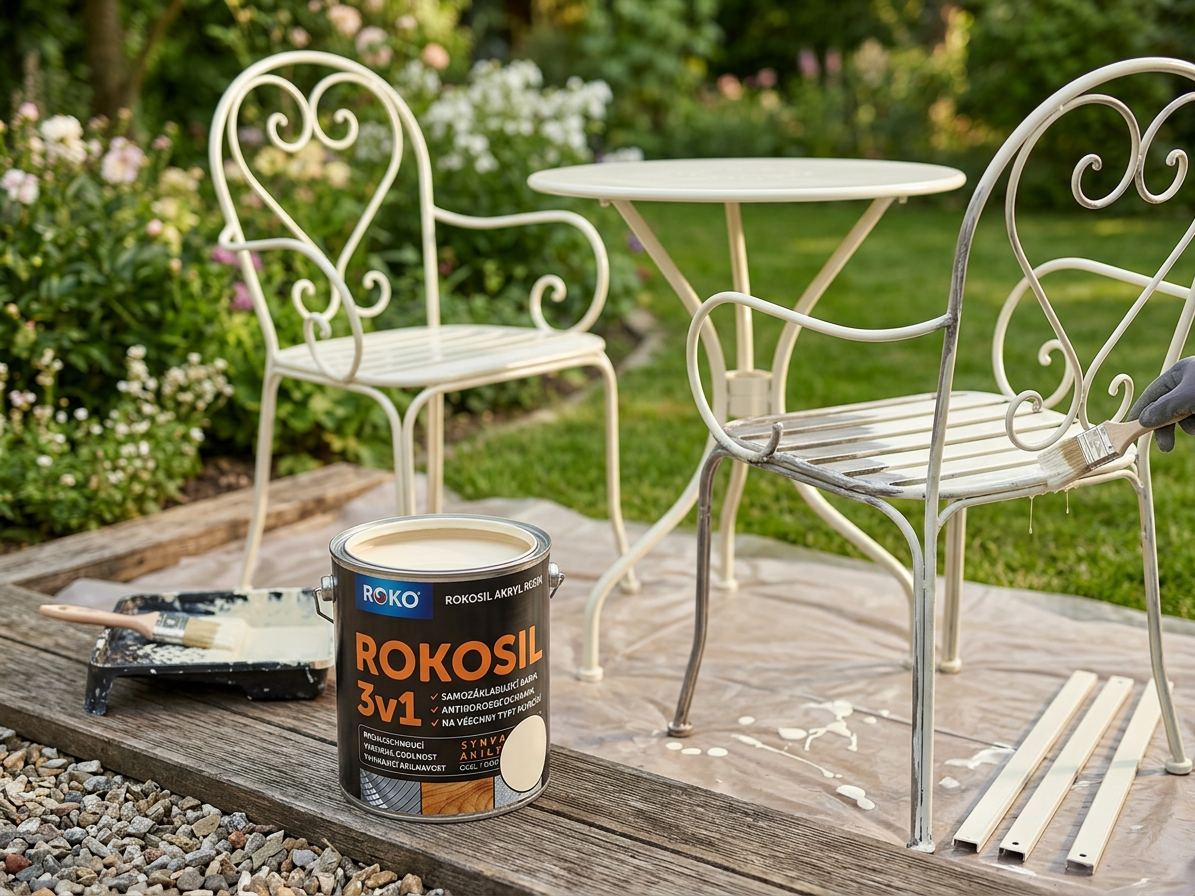 Barva samozákladující Rokosil akryl 3v1 RK 300 6003 slonová kost 0,6 l