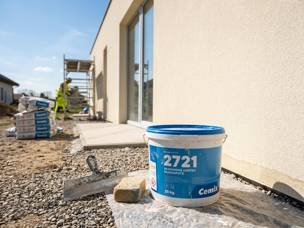 Omítka silikon Cemix 2721 - 25 kg zatíraná 1 mm