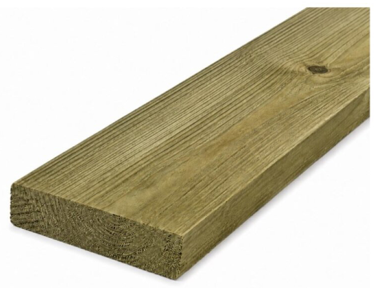 Prkno tříděné impregnované 24/22×120 mm délka 4 m