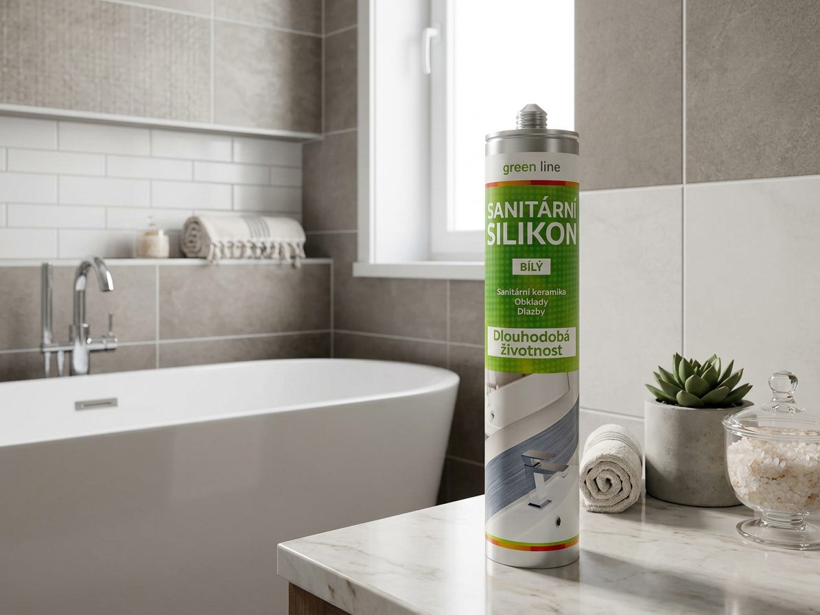 Sanitární silikon 280 ml bílý Green Line