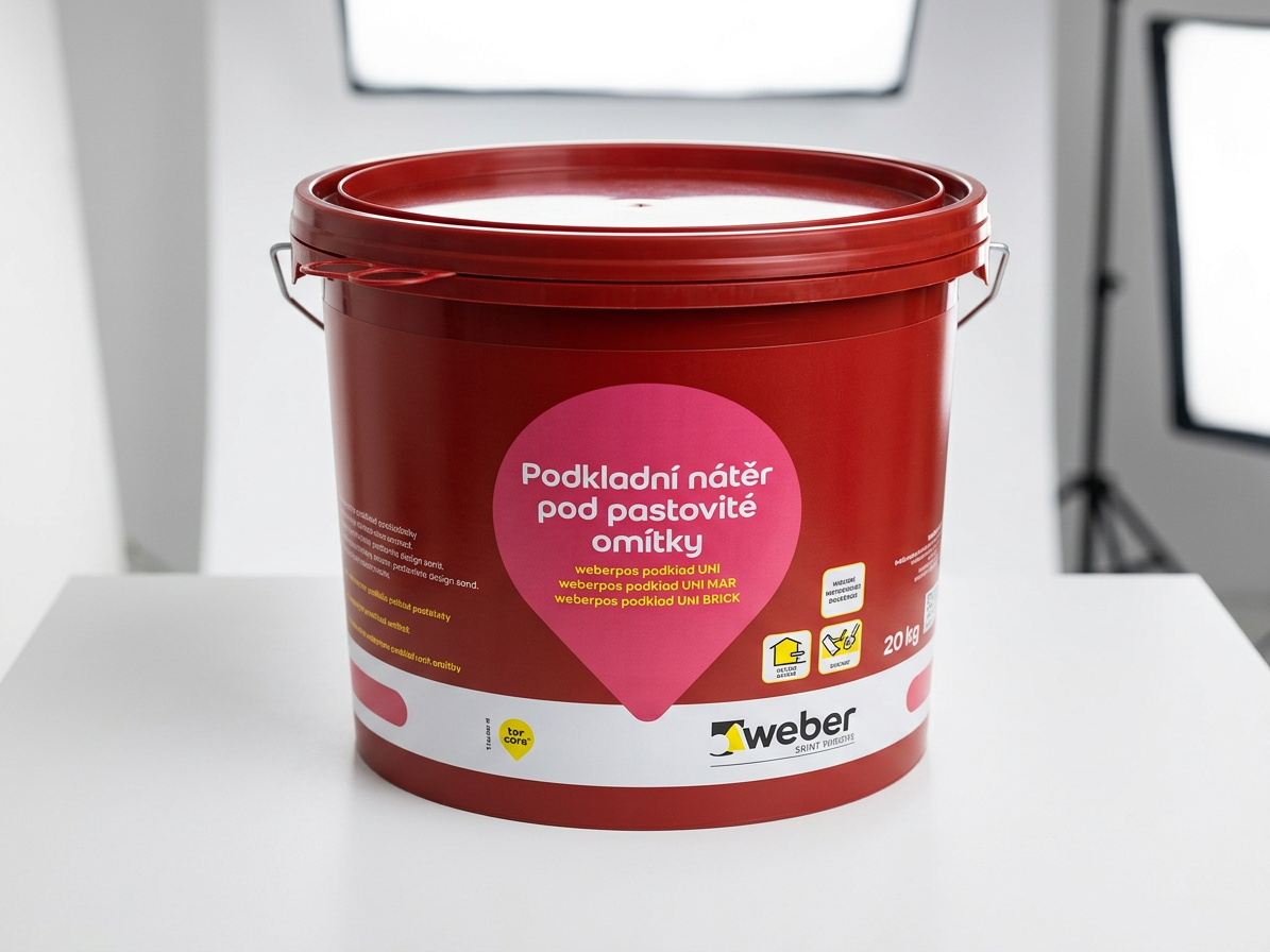 Nátěr základní červený weberpas podklad UNI 20 kg