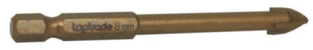 Vrták do skla keramiky a dlažby Ø 8 mm x 80 mm stopka Hex