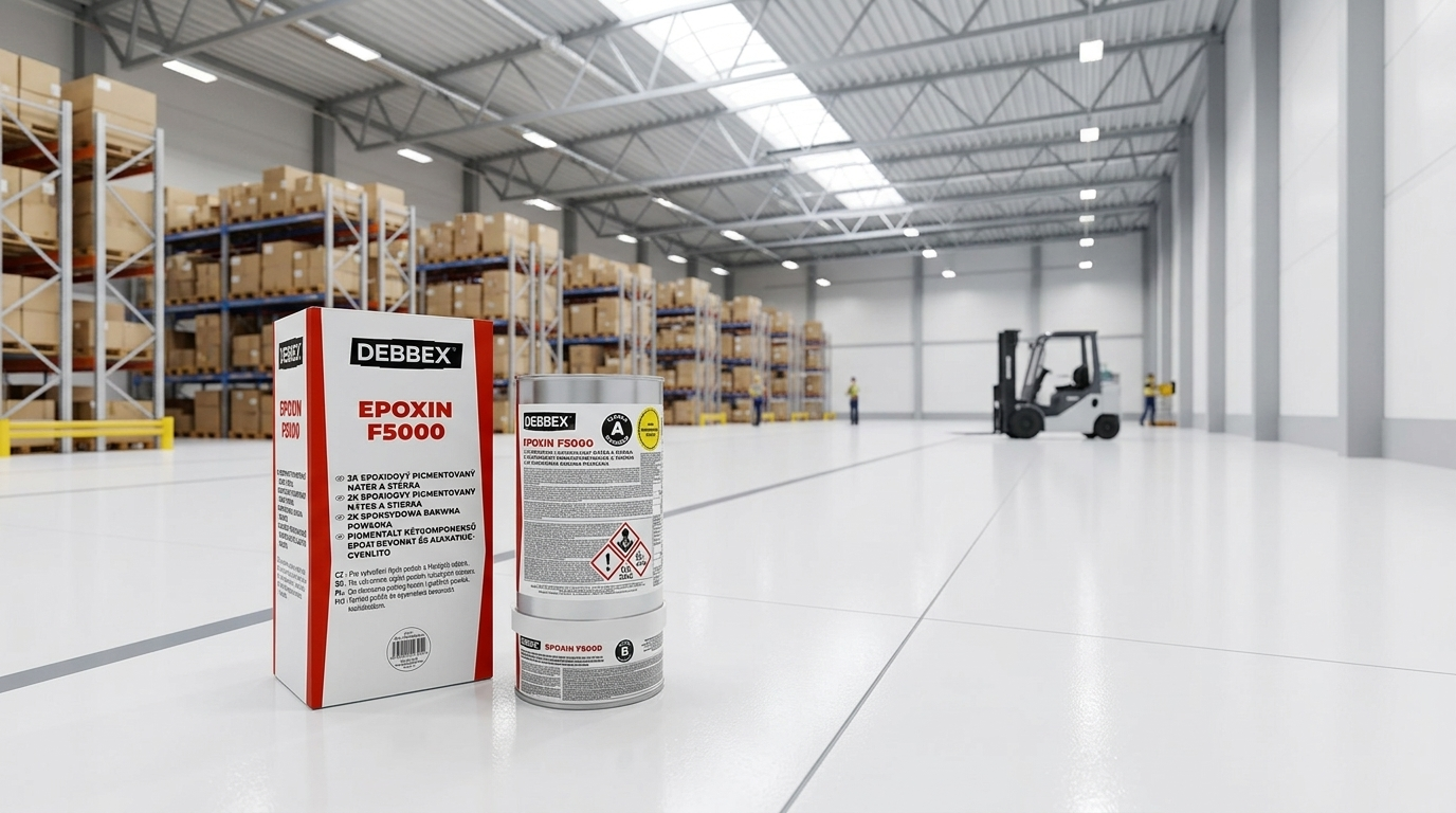 Nátěr epoxidový EPOXIN F5000 RAL9016 dopravní bílá 5+1 kg