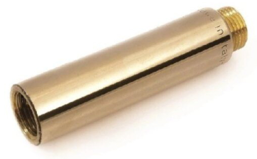 Prodloužení mosazné lesklé 1/2"×10 mm MF