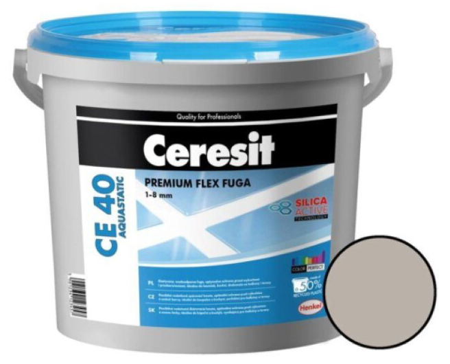 Hmota spárovací Ceresit CE 40 Aquastatic šedá 2 kg