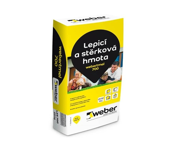 Hmota lepicí a stěrková webertmel 700 25 kg