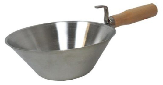 Naběračka s rukojetí nerezová 180 mm