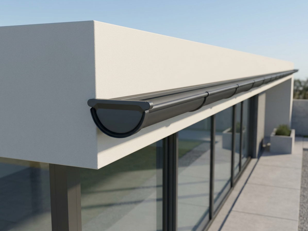 Čelo žlabu s těsněním Robust 330 RAL 9005 černá