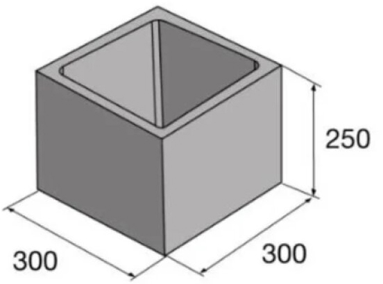 Tvarovka PRESBETON sloupková ST univerzální přírodní 300×300×250 mm