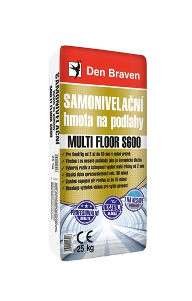 Samonivelační hmota na podlahy Den Braven MULTI FLOOR S600 - 25 kg