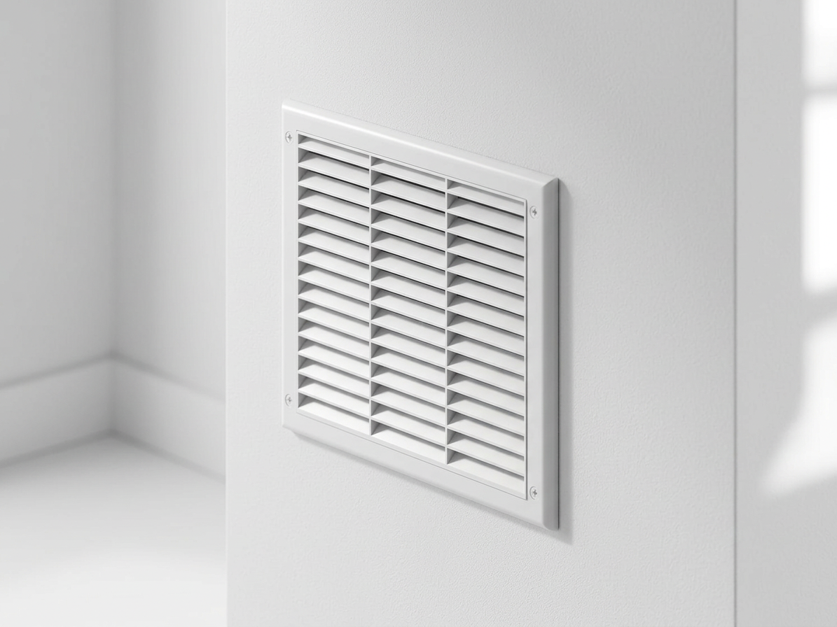 Mřížka větrací s rámem a síťovinou 150x220mm bílá