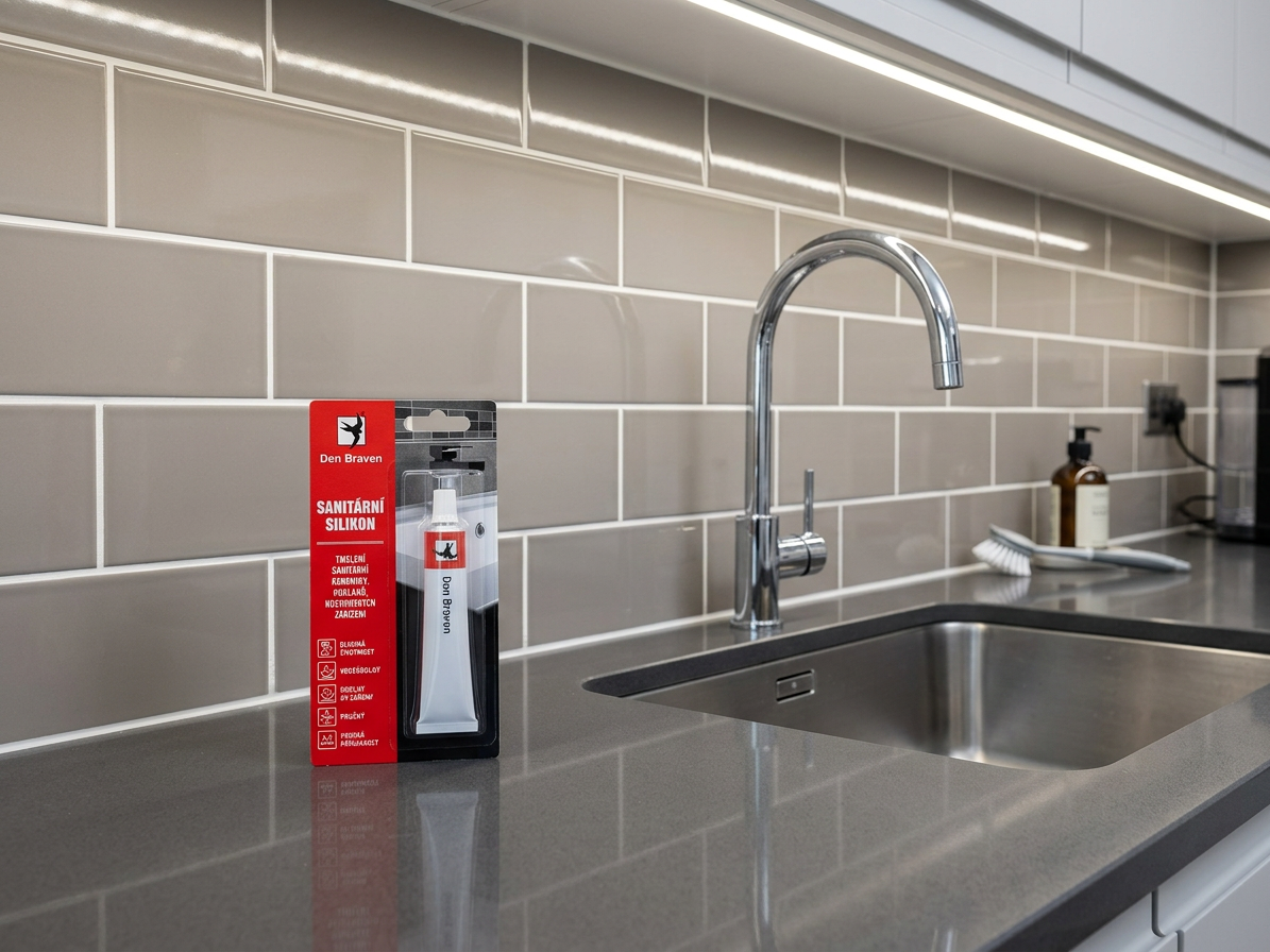 Sanitární silikon bílý Den Braven 23 ml