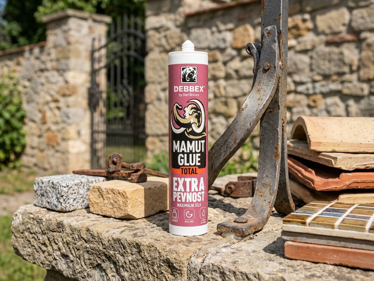 Lepidlo Den Braven MAMUT GLUE Total bílé 290 ml