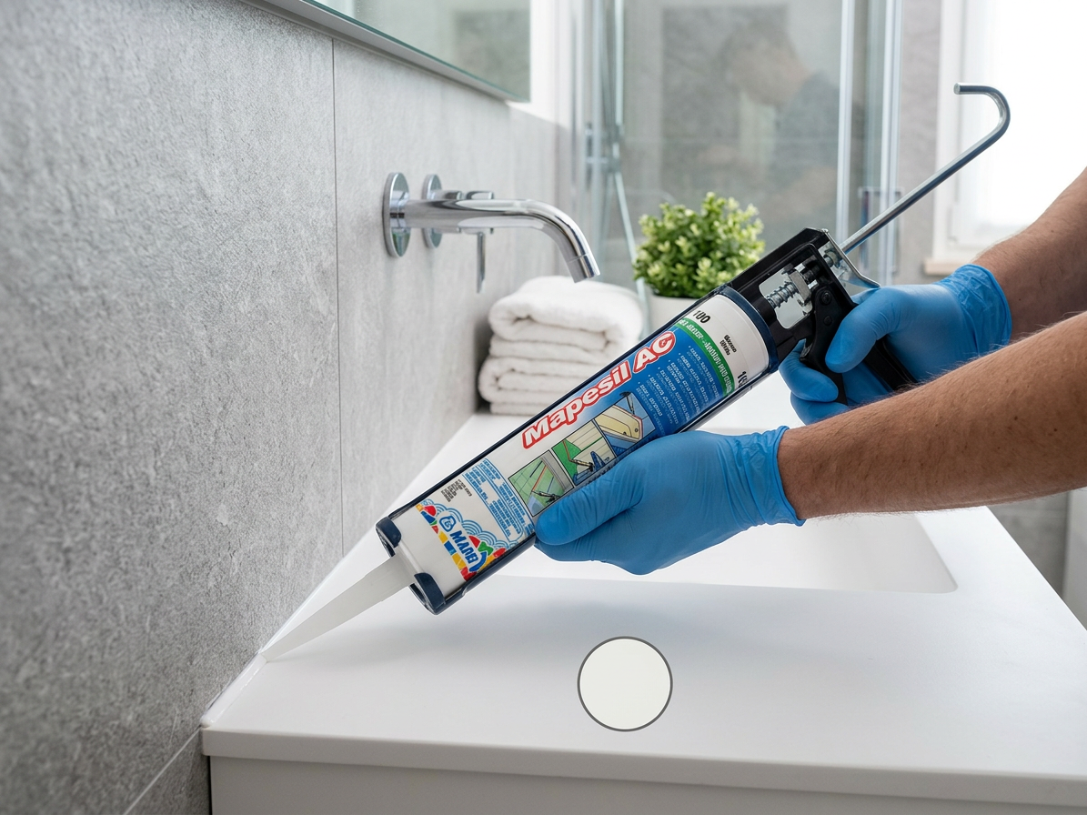 Tmel silikonový Mapei Mapesil AC 103 měsíční bílá 310 ml