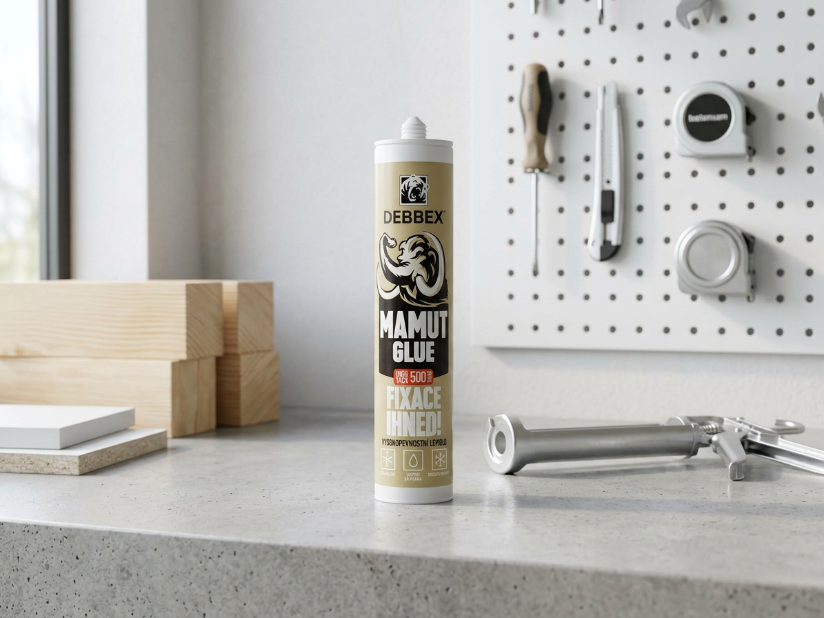 Lepidlo Den Braven MAMUT GLUE High Tack bílé 290 ml