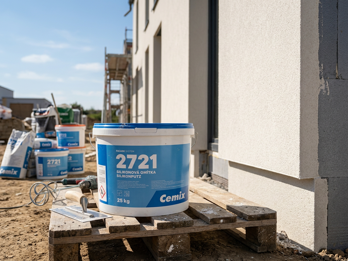 Omítka silikon Cemix 2721 - 25 kg zatíraná 1,5 mm
