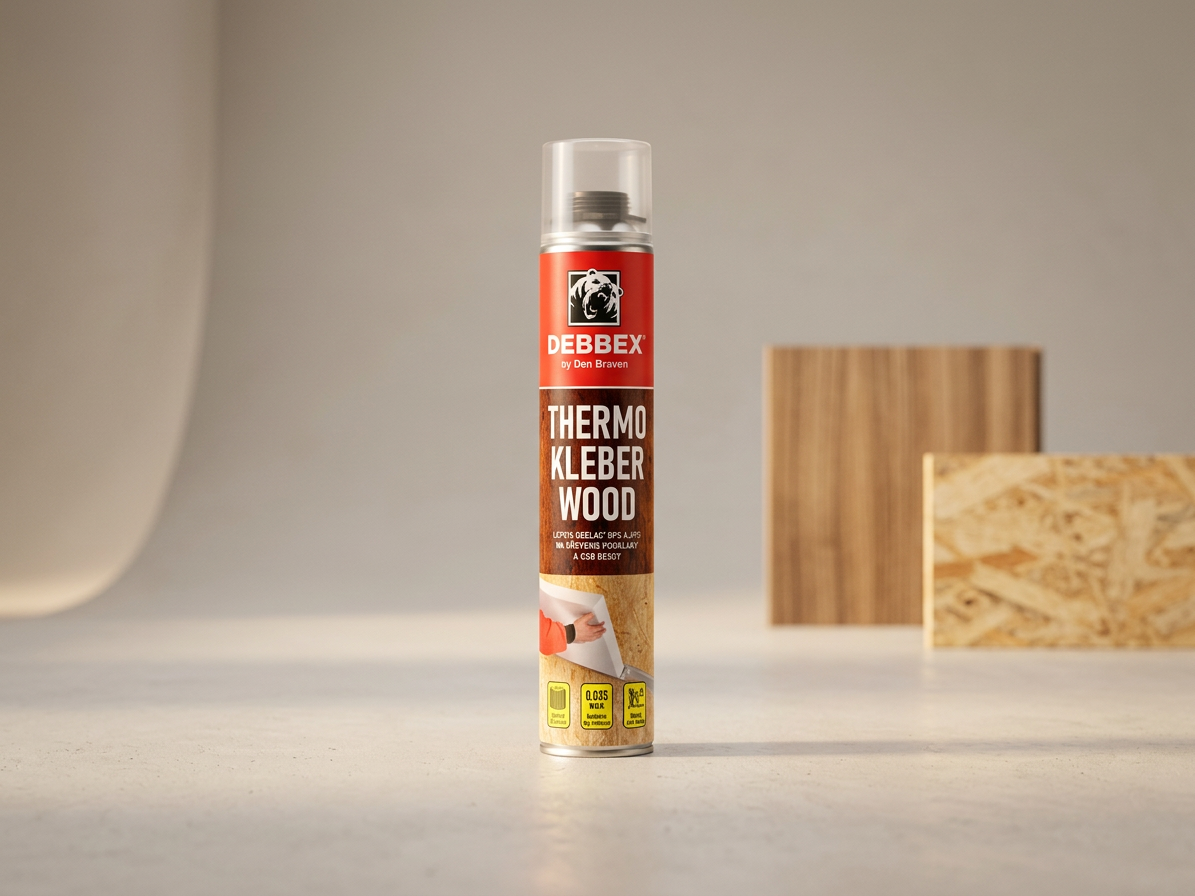 PU lepidlo na polystyren Den Braven Thermo Kleber WOOD 750 ml
