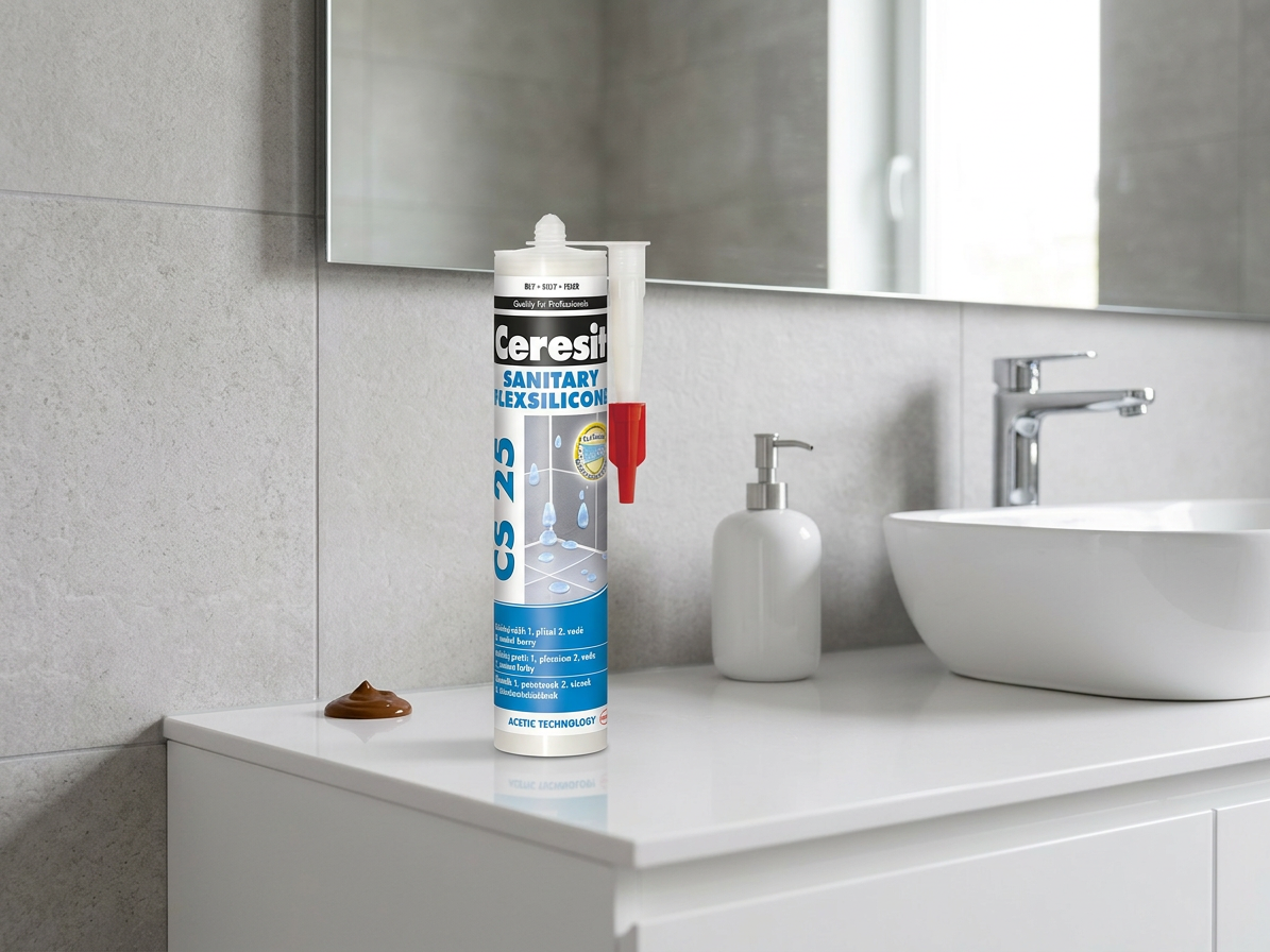 Tmel silikonový sanitární Ceresit CS 25 chocolate 280 ml