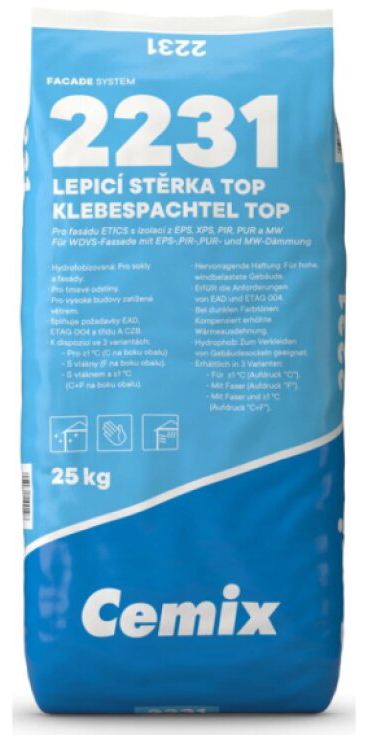 Hmota lepicí a stěrková Cemix 2231 TOP s vláknem - 25kg