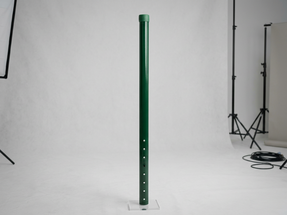 Sloupek kulatý Ideal Zn + PVC bez příchytky zelený (průměr 48mm-výška 2,0m)