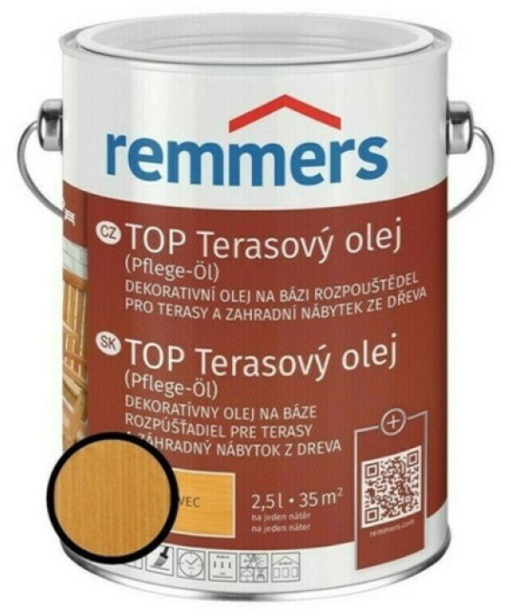 Olej terasový Remmers TOP modřín 2,5 l