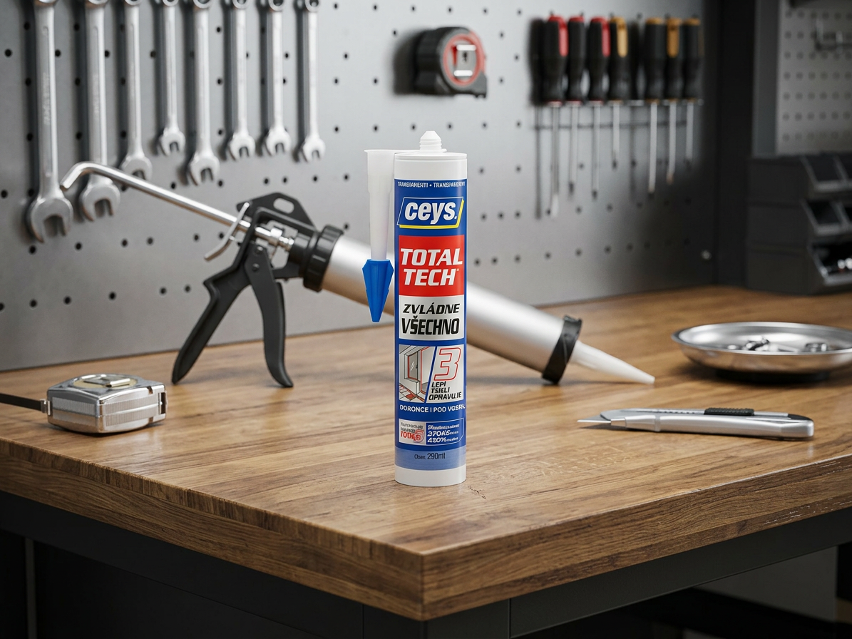 Tmel lepicí Ceys TOTAL TECH Express transparent 290 ml
