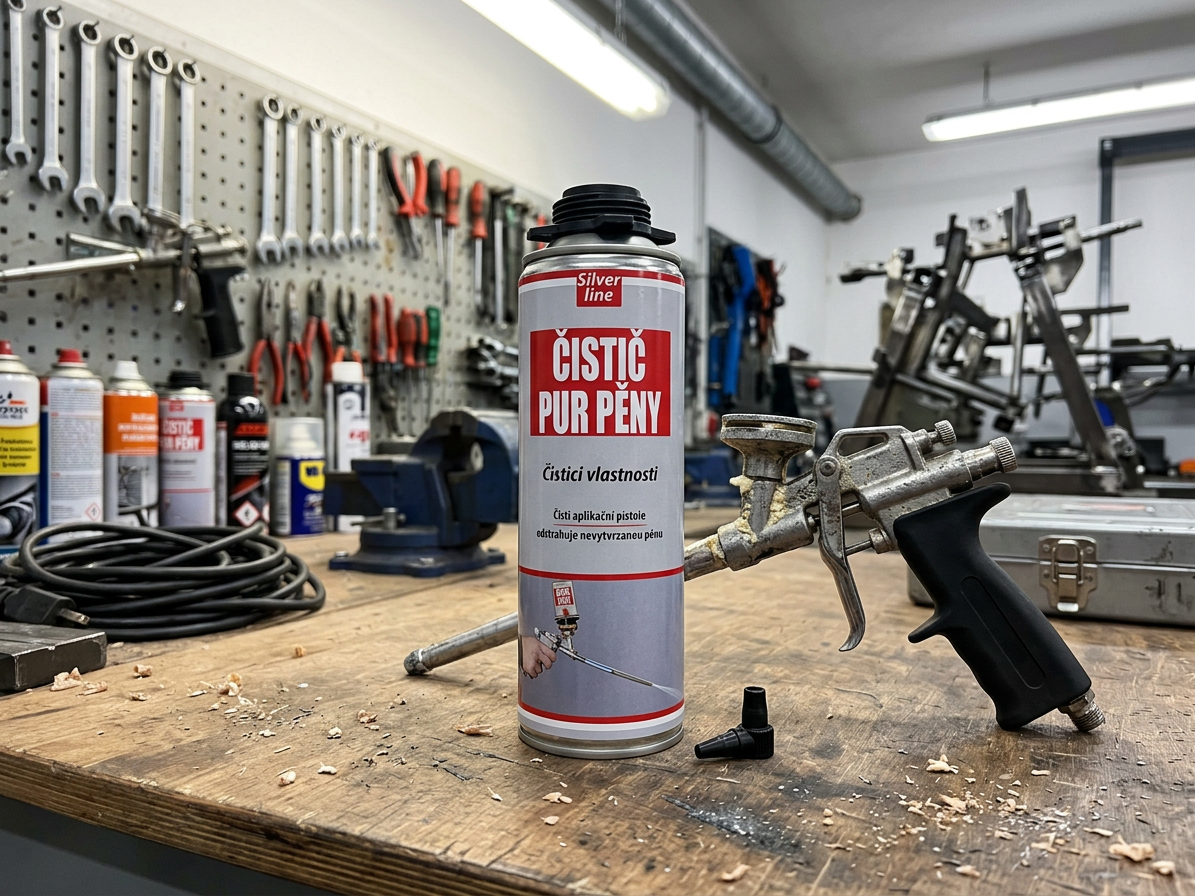 Čistič PUR pěny Silver Line 500ml