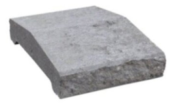 Stříška plotová štípaná DITON průběžná 30 přírodní 300×200×70 mm