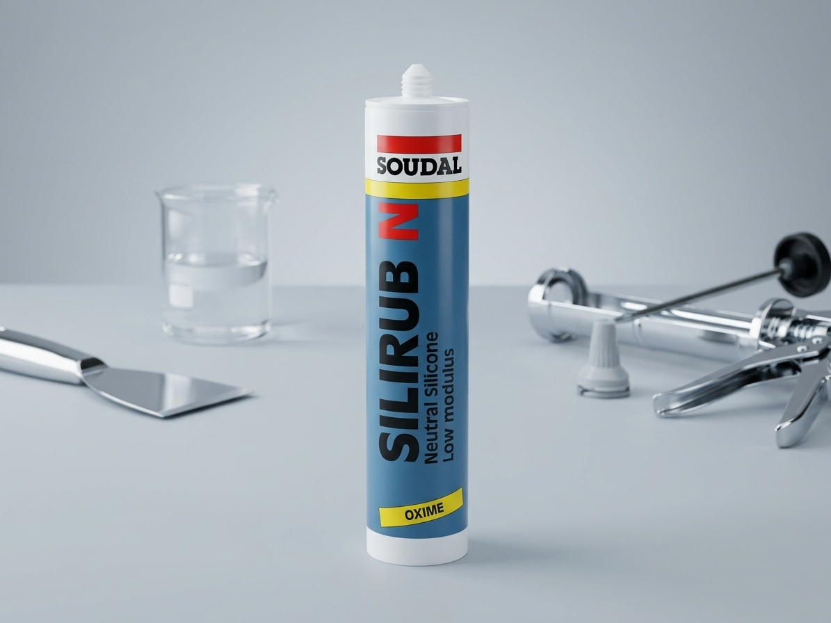 Tmel silikonový Soudal SILIRUB N transparentní 300 ml