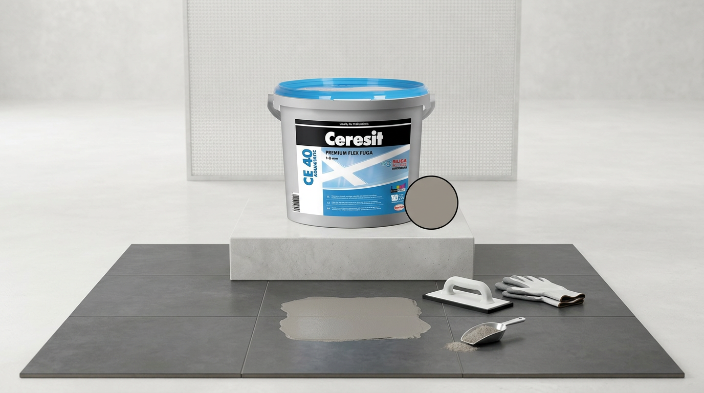 Hmota spárovací Ceresit CE 40 Aquastatic cementově šedá 2 kg