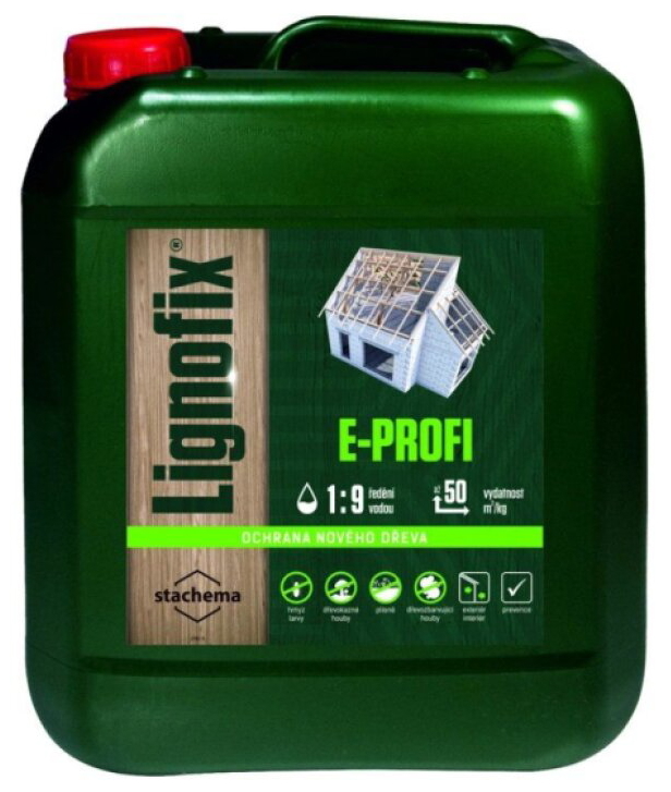 Ochrana dřeva Lignofix E-Profi zelený 5 kg