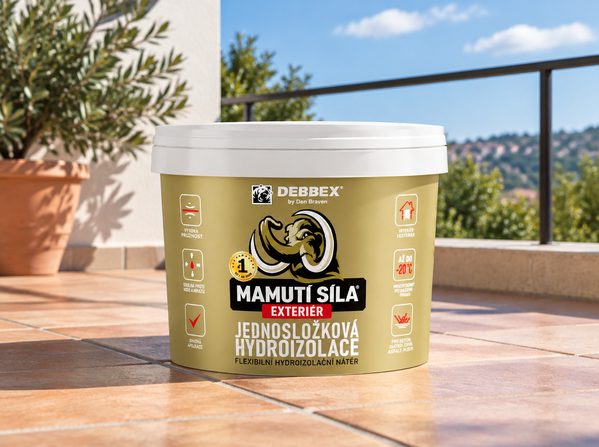 Jednosložková hydroizolace EXTERIÉR MAMUTÍ SÍLA 5 kg