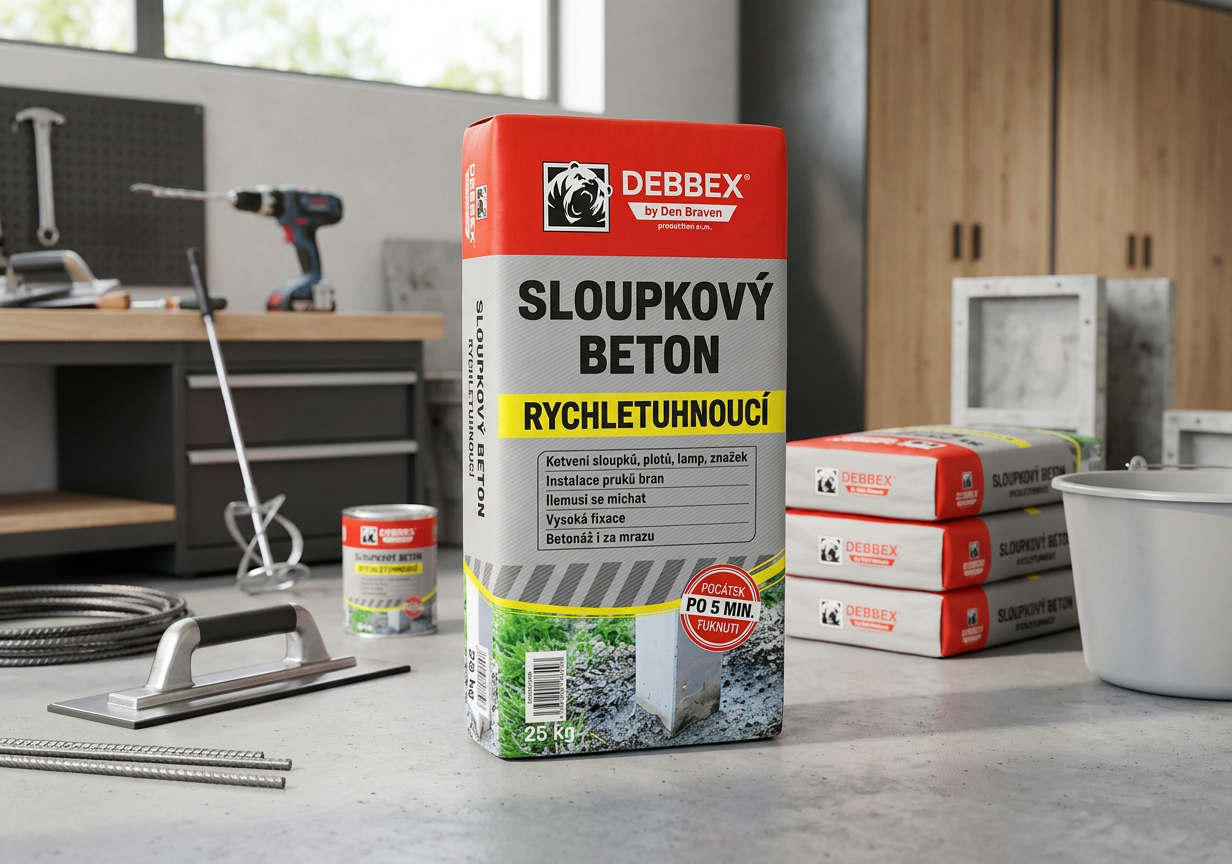 Sloupkový beton C20/25 rychletuhnoucí 25 kg