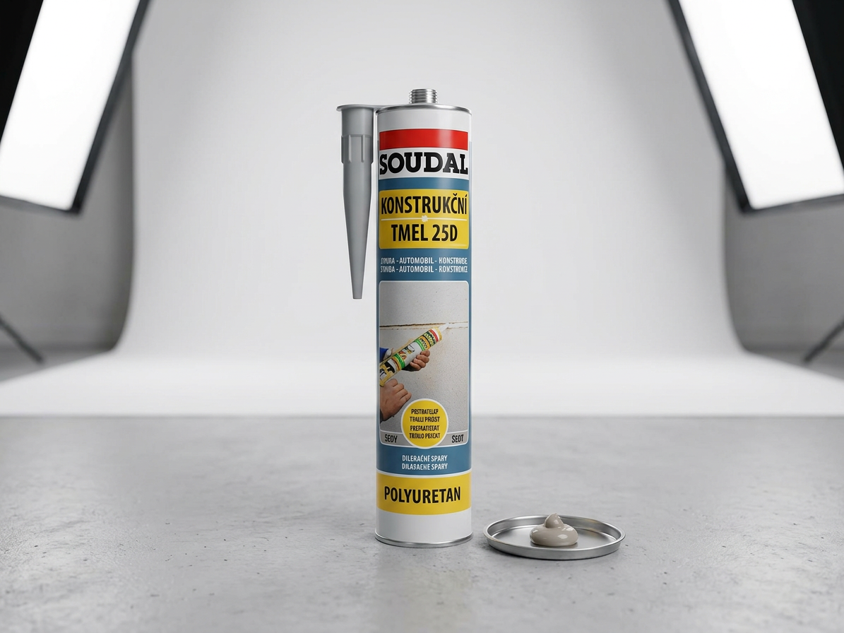 Tmel konstrukční Soudal 25D šedý 280 ml