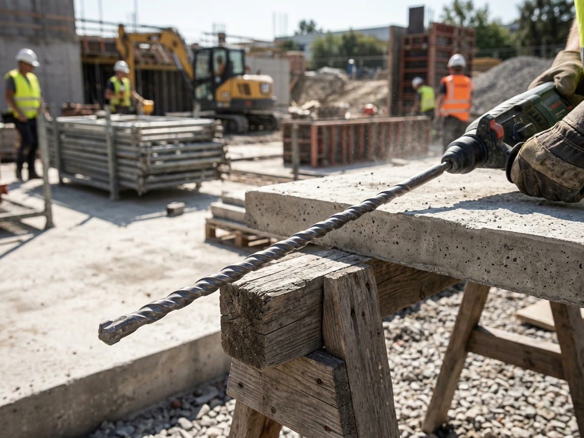 Vrták SDS + s vidiovým křížovým hrotem pro zdivo a beton 22 x 600 mm
