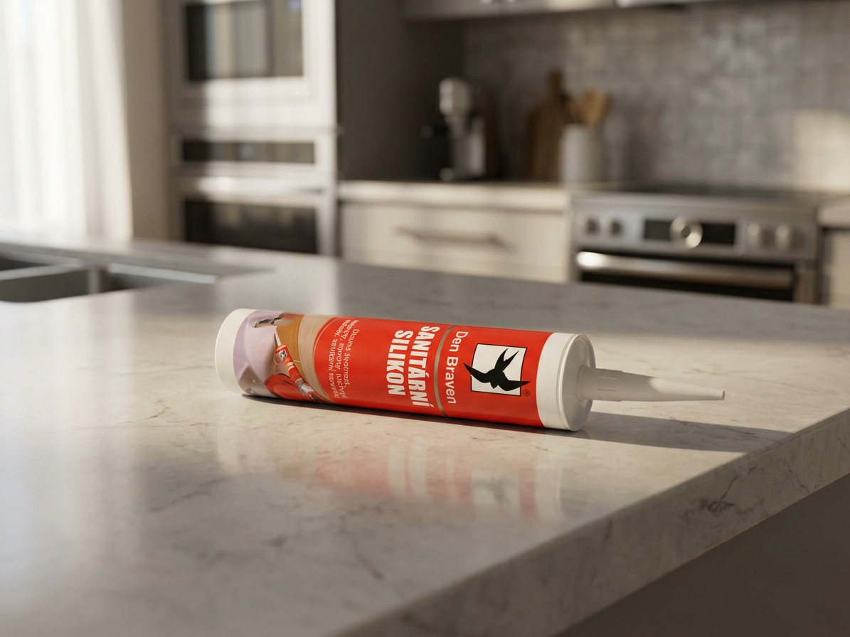 Sanitární silikon stříbrošedý Den Braven 280 ml