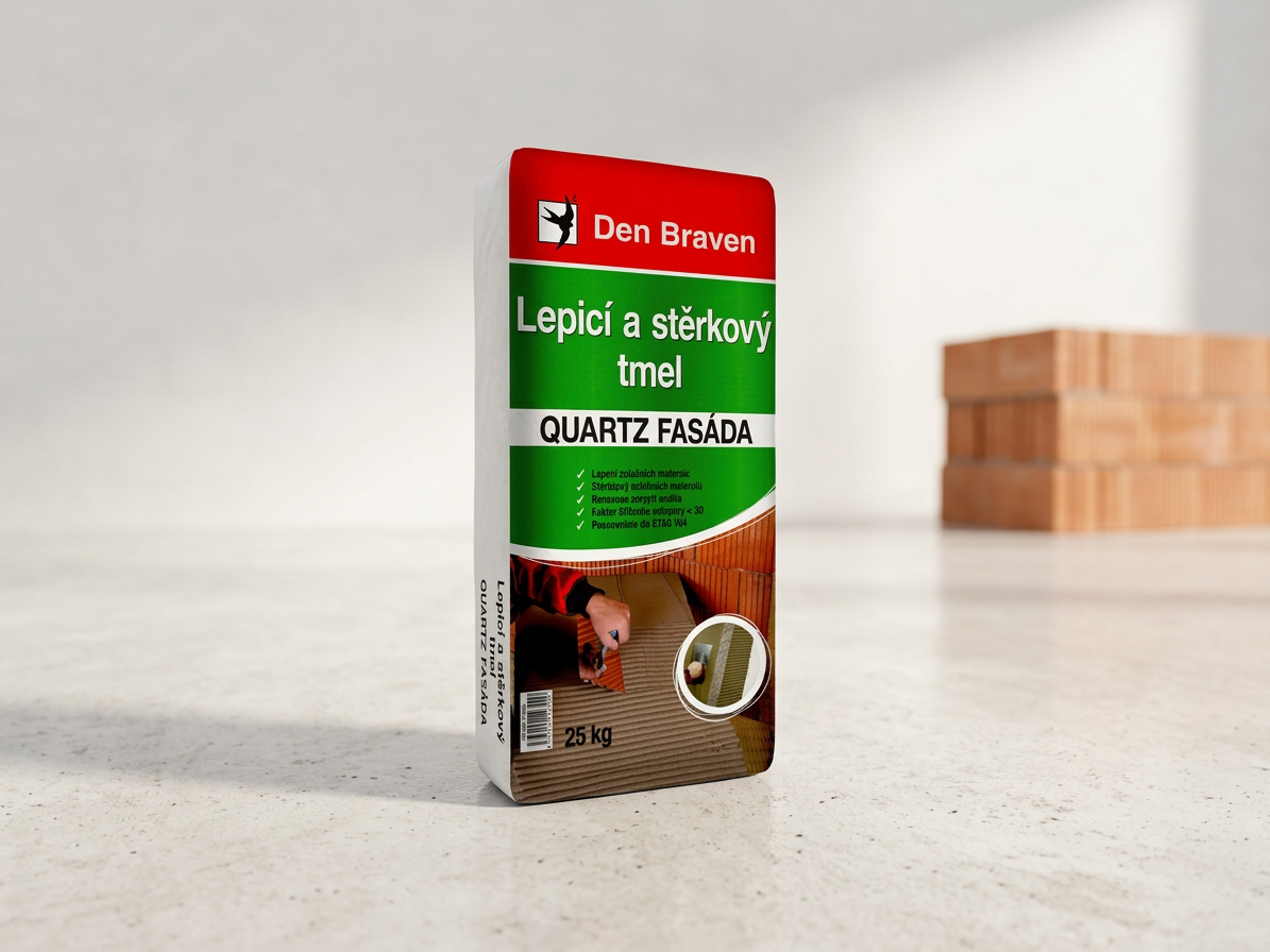 Lepicí a stěrkový tmel Den Braven QUARTZ 25 kg
