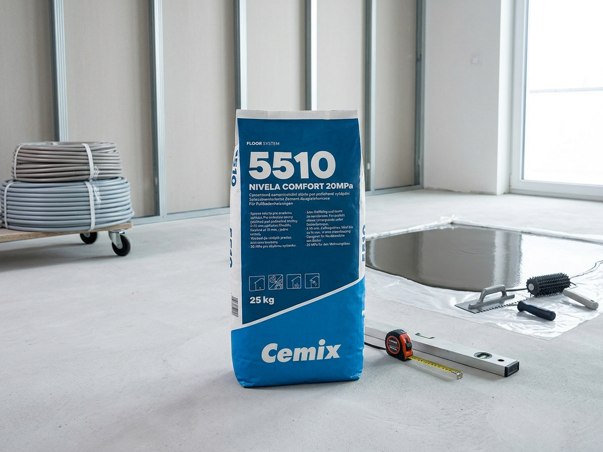 Stěrka samonivelační Cemix 5510 Nivela Comfort – 25kg