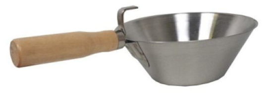 Naběračka s rukojetí nerezová 180 mm