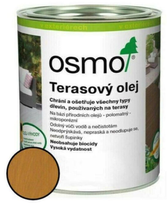 Olej terasový Osmo 013 garapa 0,75 l