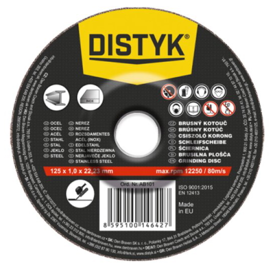 Brusný kotouč DISTYK 125 mm
