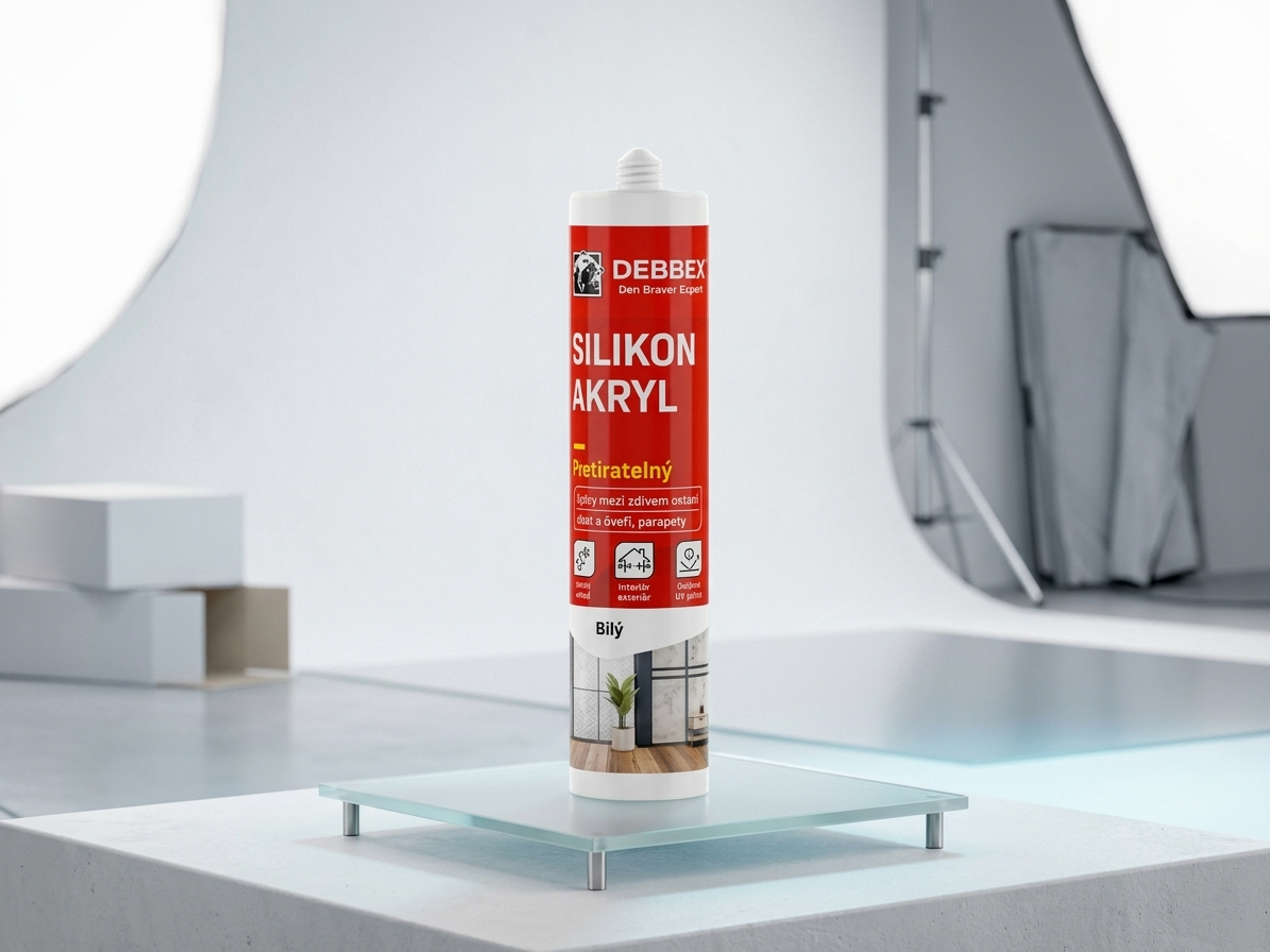 Silikon akrylový tmel Den Braven bílý 280 ml