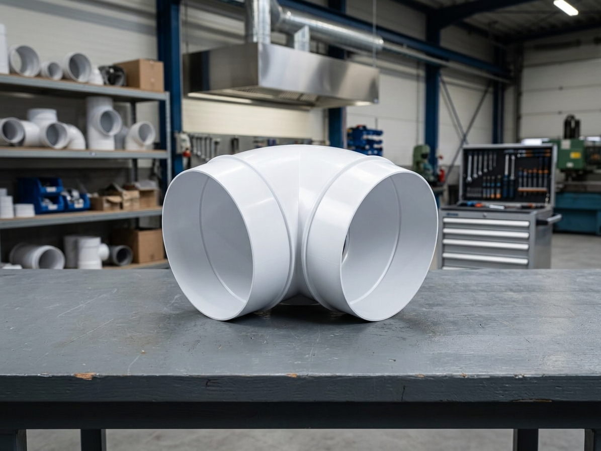 Koleno vodorovné kulaté 90° Ø 100 mm