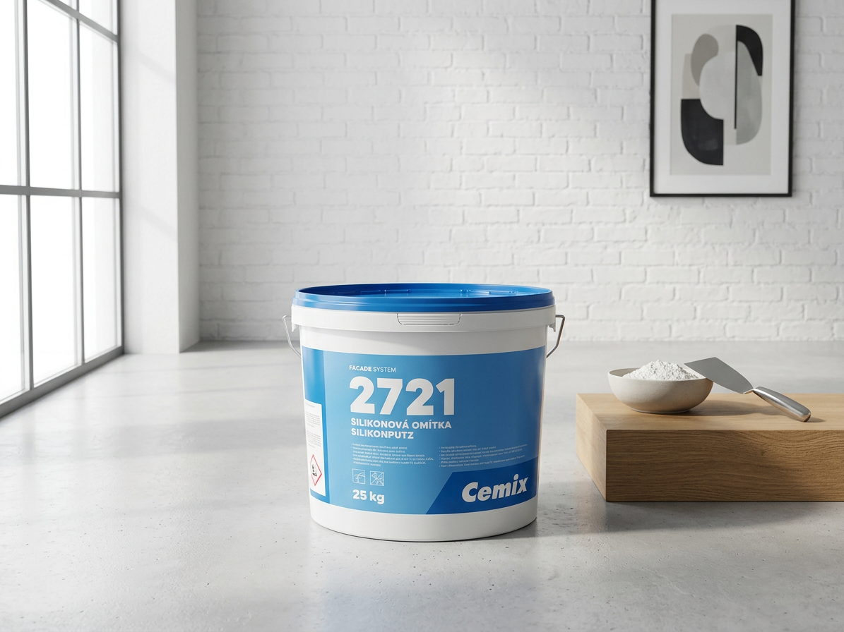 Omítka silikon Cemix 2721 - 25 kg rýhovaná 2 mm