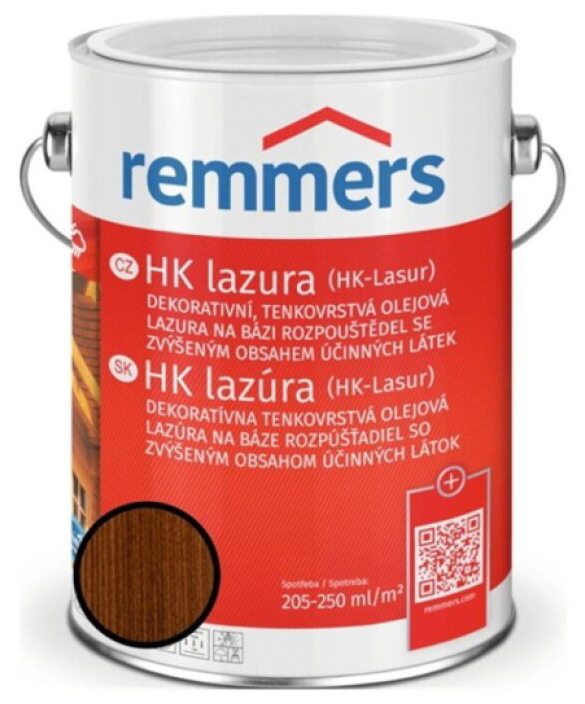 Lazura tenkovrstvá Remmers HK lazura nussbaum 5 l