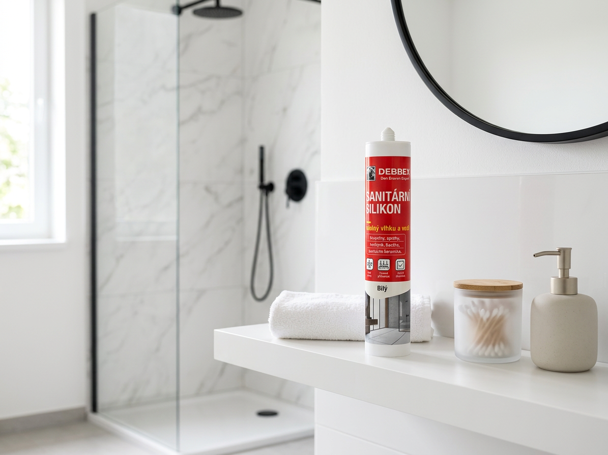Sanitární silikon bílý Den Braven 280 ml