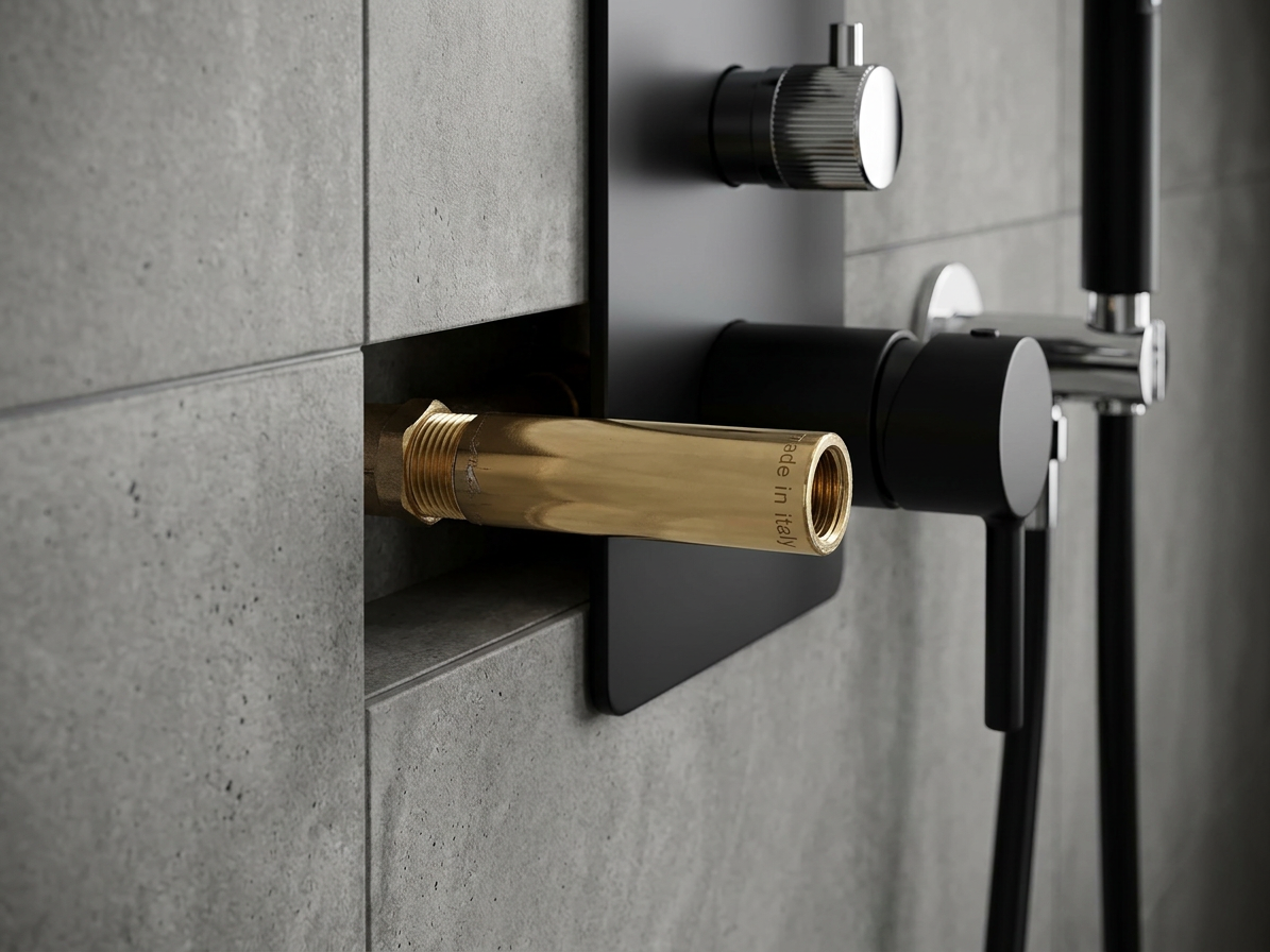 Prodloužení mosazné lesklé 3/4"×15 mm MF