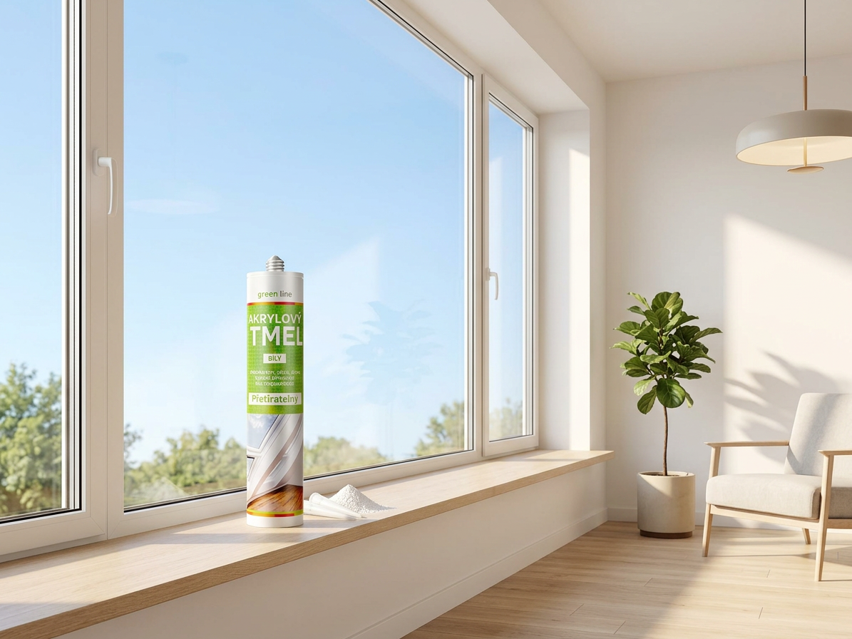 Akrylový tmel bílý 280 ml Green Line přetíratelný